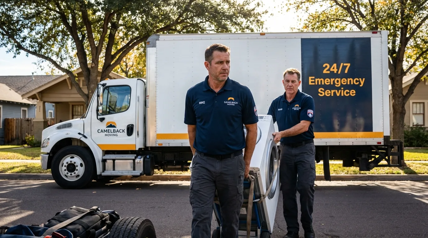 CamelBack Moving crew loading furniture in Wilmer, TX