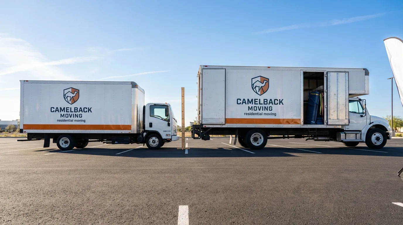 Moving truck size capacity guide in Wilmer